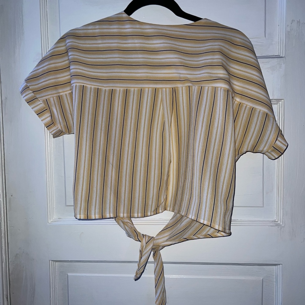 Yellow open button down - Picture 2 of 2